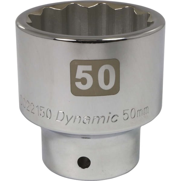 3/4" Drive, 50mm Metric Socket, 12 Points